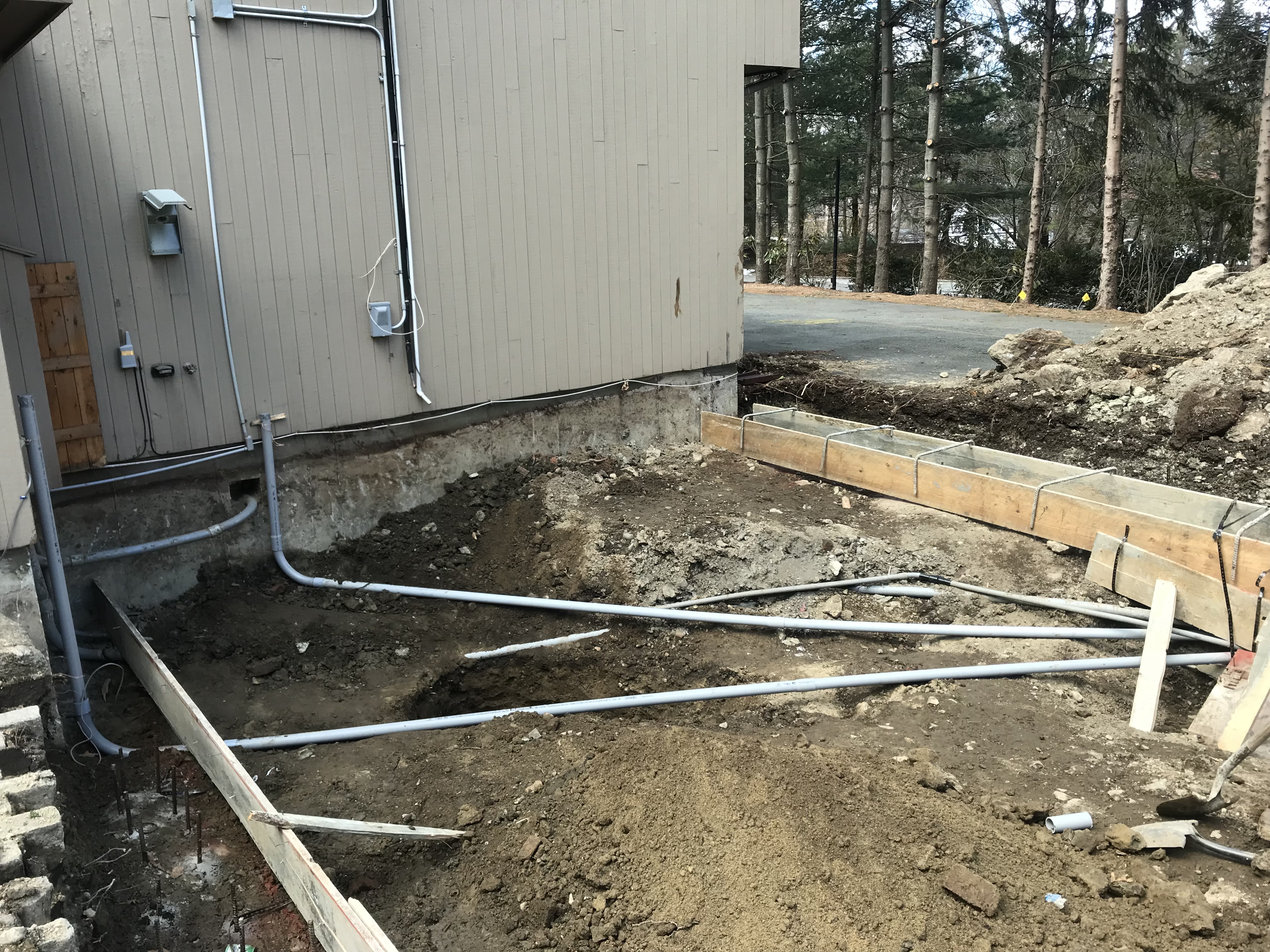 400A service conduit rough-in
