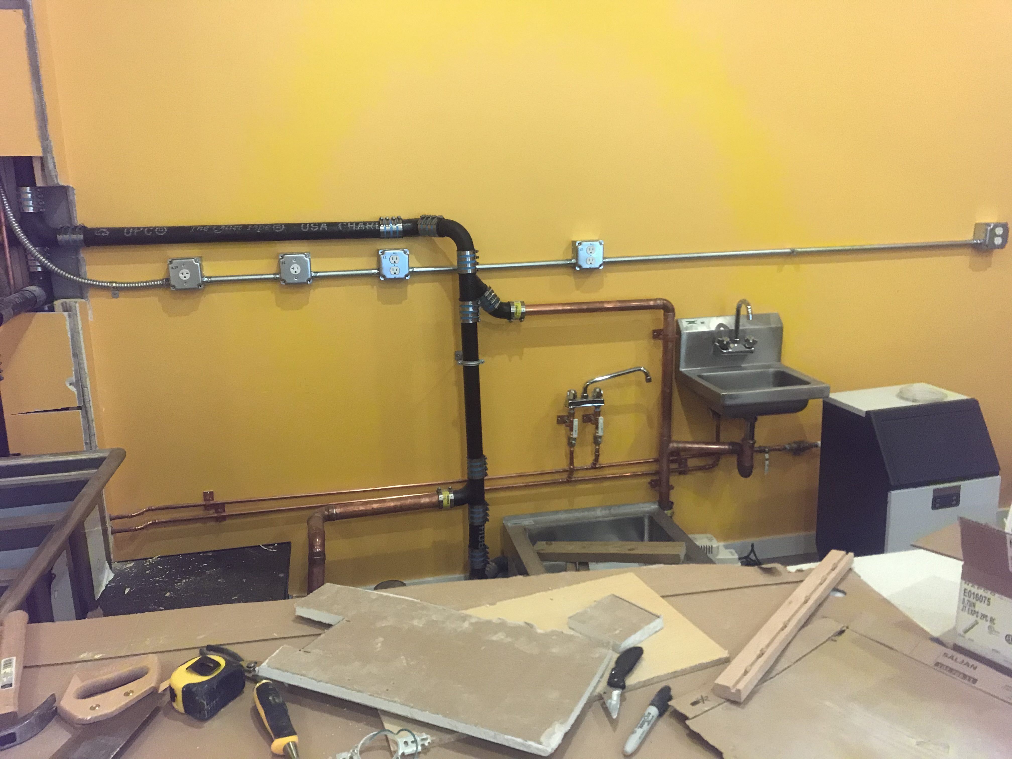 Additional commercial café wiring