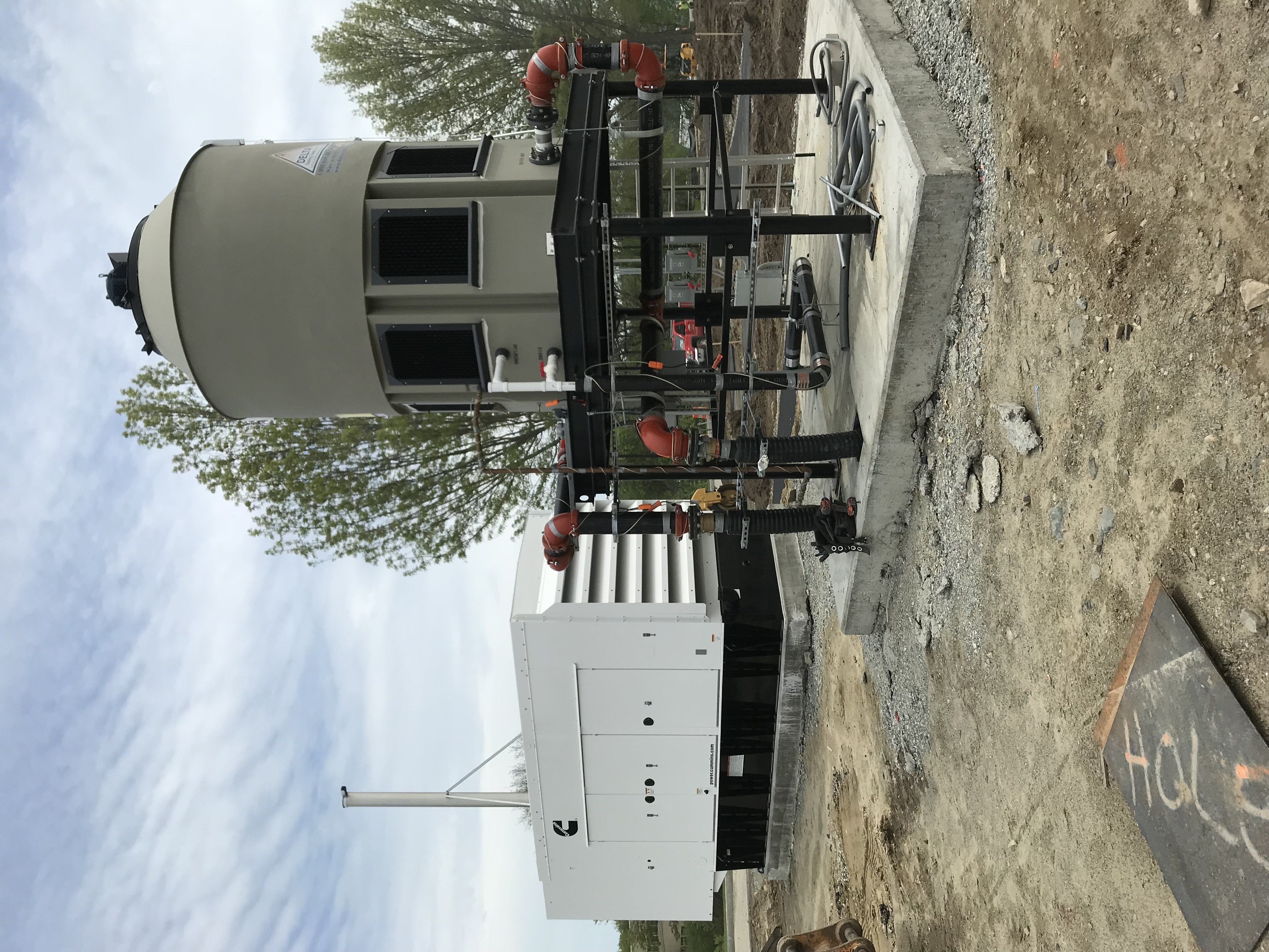 Commercial standby generator installation