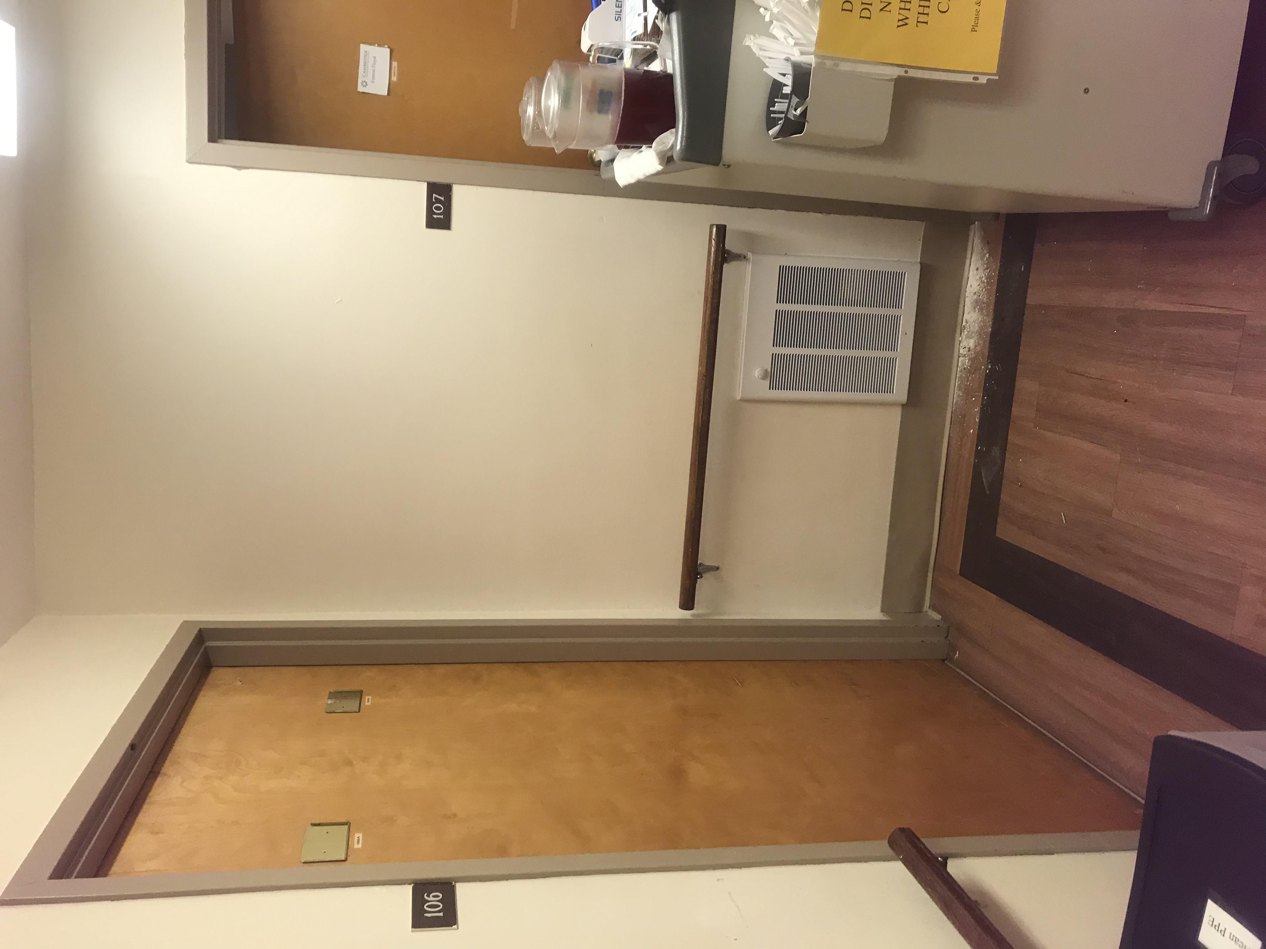 Nursing home corridor electrical wiring