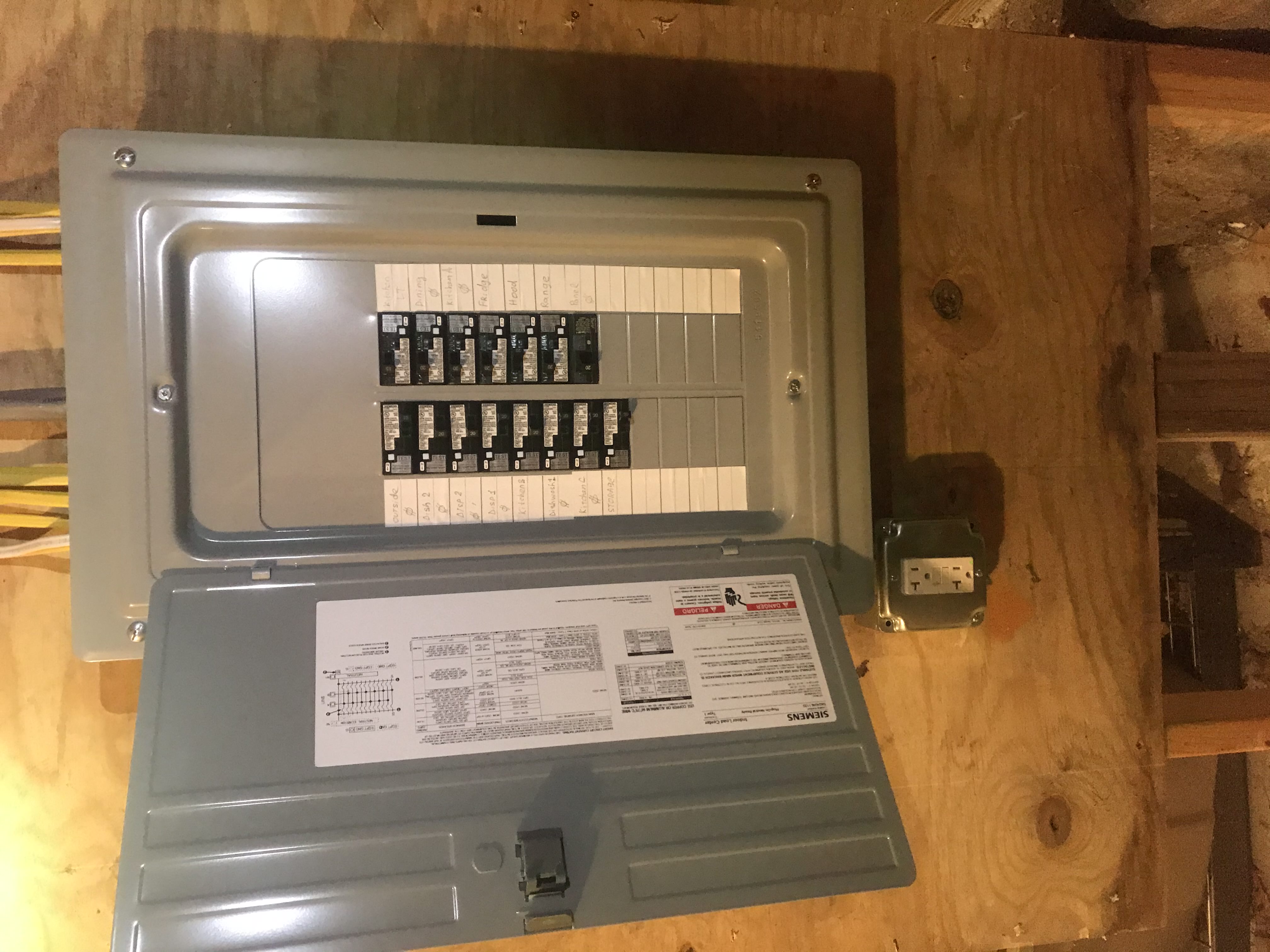 100 amp breaker panel installation